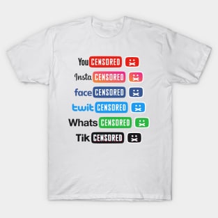 Censored Social Media Freedom of Speech T-Shirt